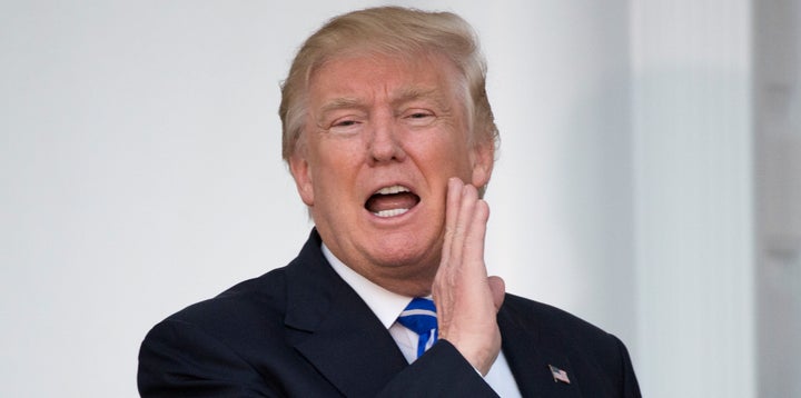 "Something… odd.Yes, it was the face of Donald Trump," is how British news outlet <a href="http://metro.co.uk/2016/12/