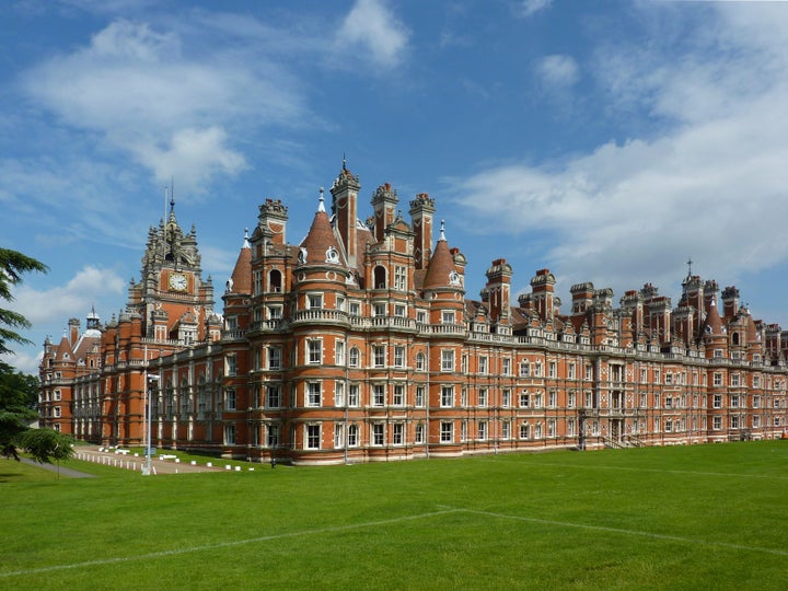 Hundreds of students were evacuated after several fires were started at Royal Holloway University