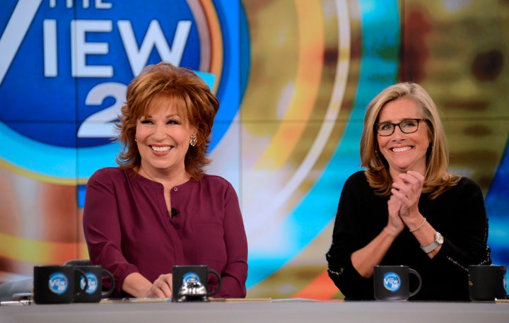 Joy Behar (left with Meredith Vieira) was insulted by radio host Bill Cunningham for her views on Donald Trump's deal to keep