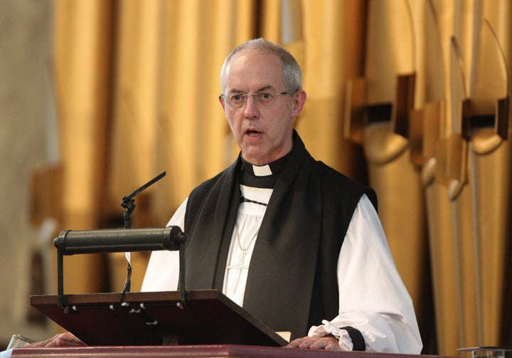 Justin Welby said Britain must 'resist the turn inward that will leave us alone in the darkness, despairing and vulnerable'