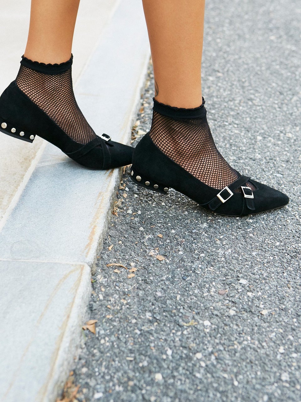 Jeffrey Campbell + Free People Set It Stone Flat