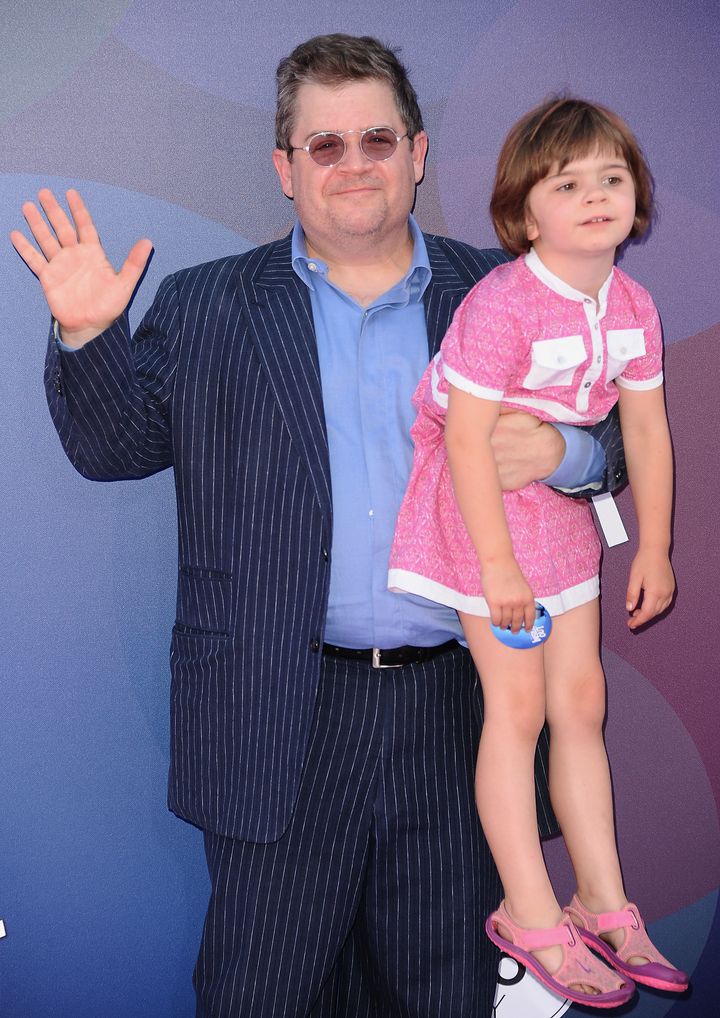 Patton Oswalt and daughter Alice Oswalt attend the premiere of