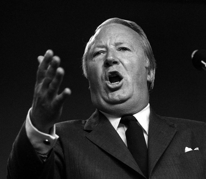 Ted Heath, pictured in 1971 when he was prime minister