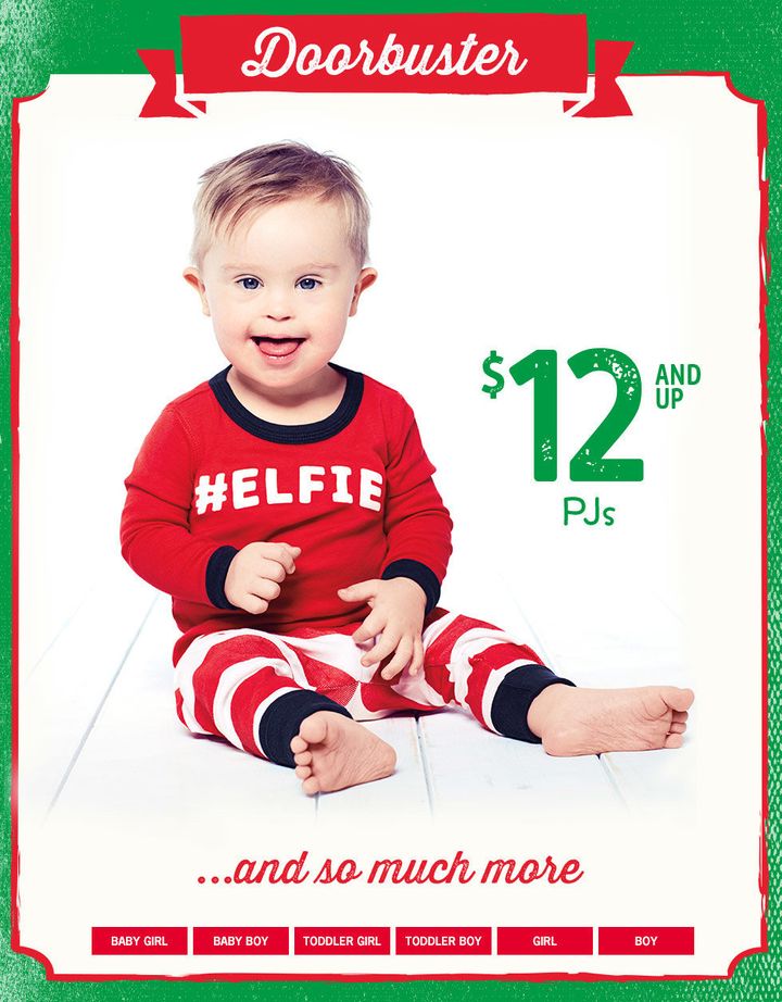 Asher, now 16 months old, is now starring in holiday ads for OshKosh B'gosh.