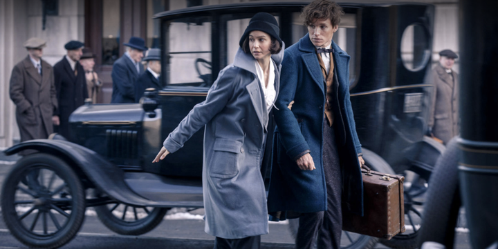 Eddie Redmayne and Katherine Waterson in "Fantastic Beasts."