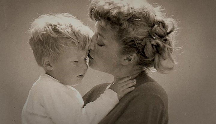 Young Jeff Bridges with his mother, Dorothy. “We had such a wonderful relationship," he says.