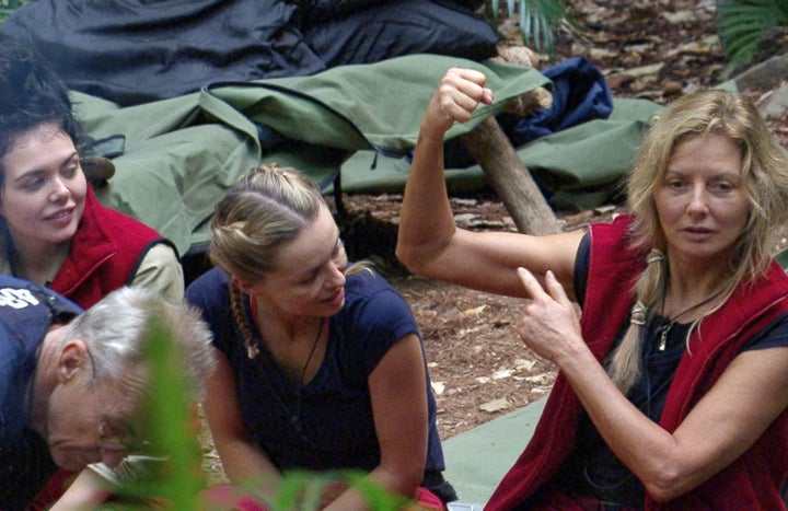 Carol treated her campmates to the gun show in camp