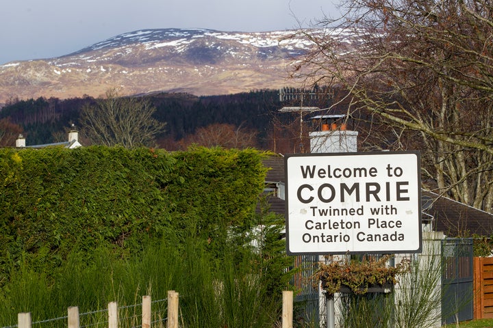 <strong>Comrie, Perthshire, Scotland where Steinmeyer made lasting friendships in the village</strong>