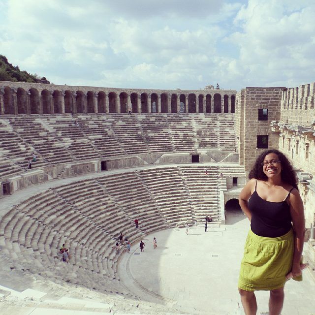 The ancient Roman Theatre of Aspendos