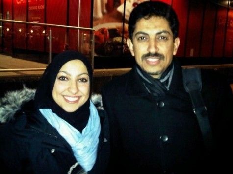 Bahraini Human Rights Defenders Maryam and Abdulhadi Al Khawaja. She is exiled from the country, he remains in jail.