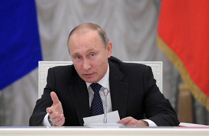 Russian President Vladimir Putin chairs a meeting about state funding for science at the Kremlin in Moscow, Russia November 2