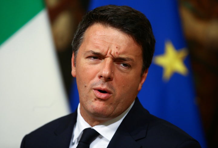 Italian Prime Minister Matteo Renzi leads a news conference to mark his 1000 days in government in Rome, Italy, November 18,