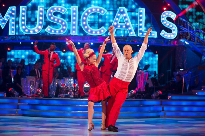 <strong>Judge Rinder and Oksana Platero get into the swing of things</strong>