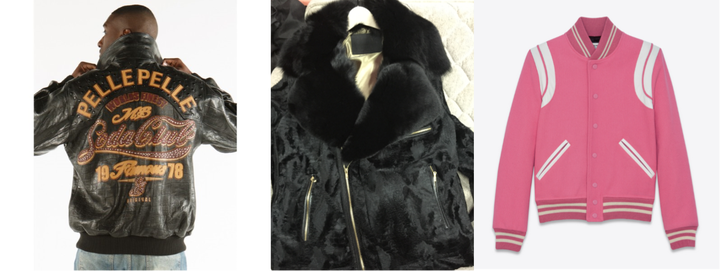 <p>The Iconic Throwback jacket worn by Rakim. The Avant Garde jacket worn by Busta Rhymes. The Athleisure jacket worn by Meek Mill.</p>