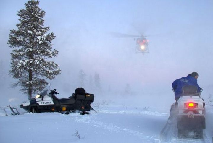 Police released a picture of the area in Lapland where a man was arrested on suspicion of killing his British girlfriend