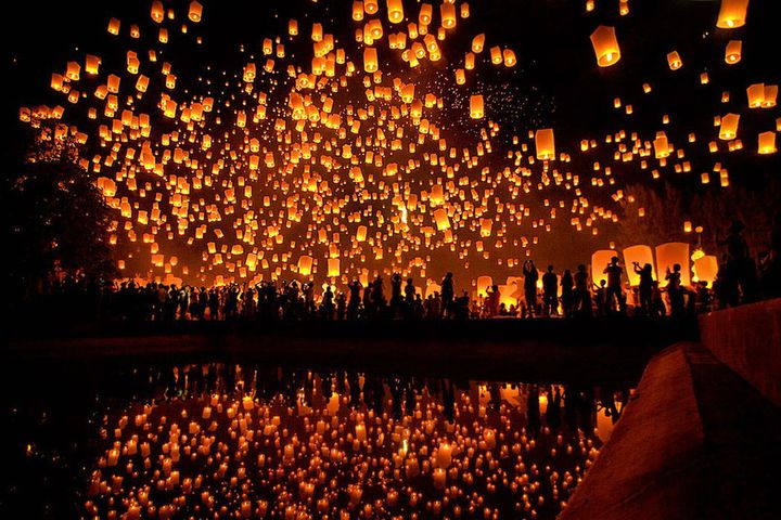 Sky Lantern Festival, Thailand