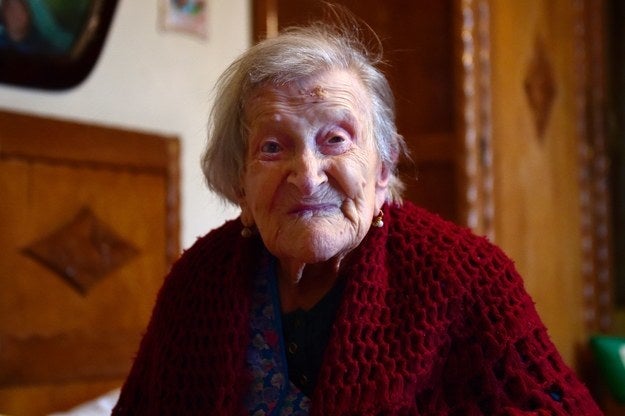 <p>Emma Morano, 116, in Verbania, North Italy, 2016.</p>