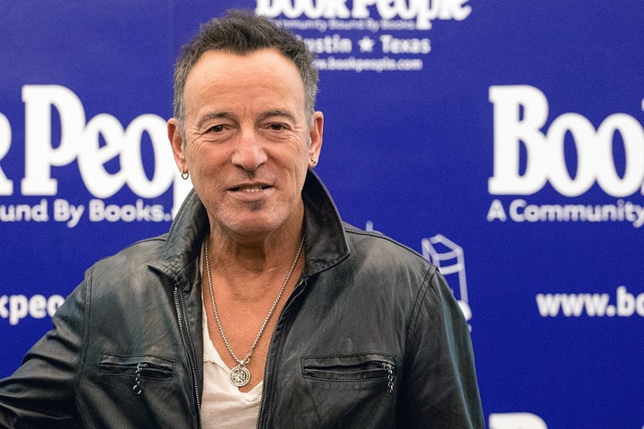 Singer-songwriter Bruce Springsteen poses during a meet-and-greet in support of his new book 'Born to Run' at BookPeople on D