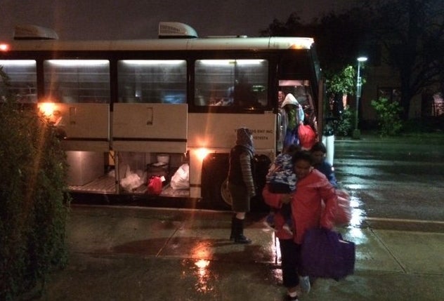 Busloads of mothers and children were dropped off in San Antonio after their release from family immigrant detention.