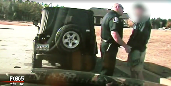 Dashcam video taken from Social Circle police Officer James Sander's vehicle shows him chewing out a teenager during a Nov. 23 traffic stop.