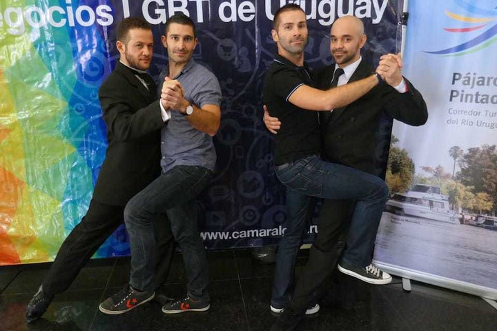 Tango boys Juan, Stefan, Seb and Rodrigo in Montevideo