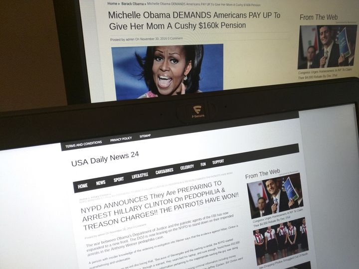 Fake news headlines were shared all over the internet this election season.