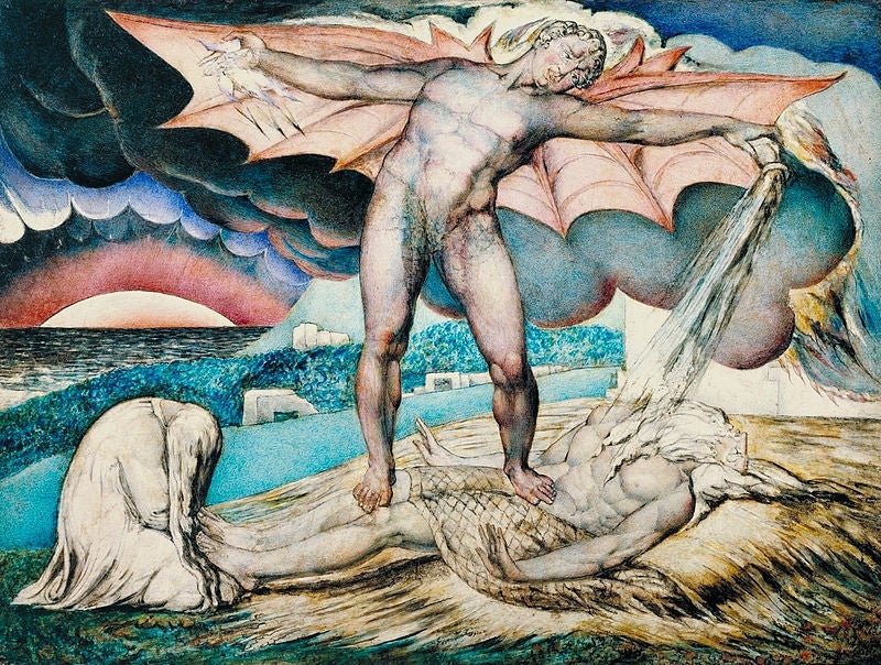 William Blake (1757-1823), Satan Smiting Job with Sore Boils