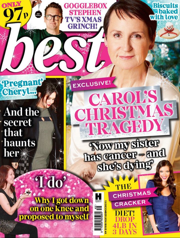 Carol and her sister were interviewed in Best magazine