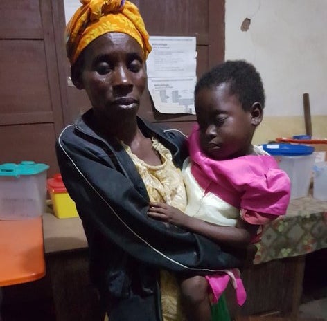 Sophie Sakala, 38, with her 6-year-old daughter, Abija. Both were diagnosed with sleeping sickness.