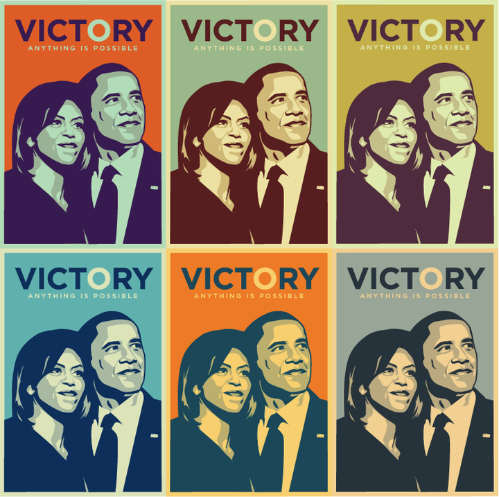 <strong>Obama Victory Print to commemorate his historic win</strong>