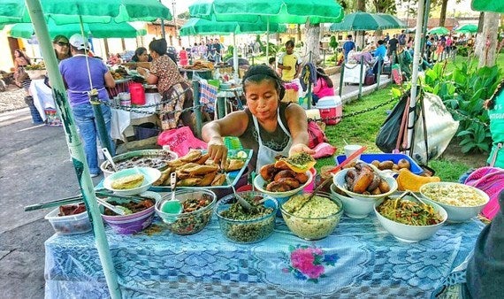 Guatemalan street food.