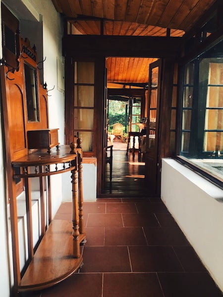 Antique details make the cottage stately yet homely