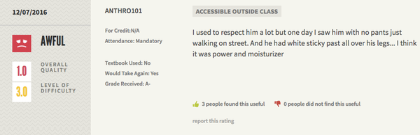 ross geller s rate my professor page gets an a huffpost
