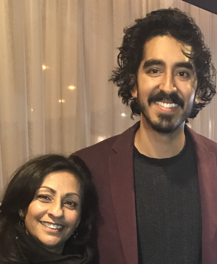 <p>Gabriella van Rij and Dev Patel at the LA premier of Lion (2016)</p>