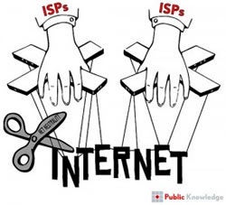 We consumers of news, art, and commerce must free the Internet from the clutches of the greedy ISPs, telephone companies, and media cartel.