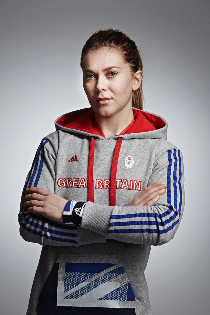 Jess Varnish pictured in the Adidas Team GB London 2012 Olympic kit 