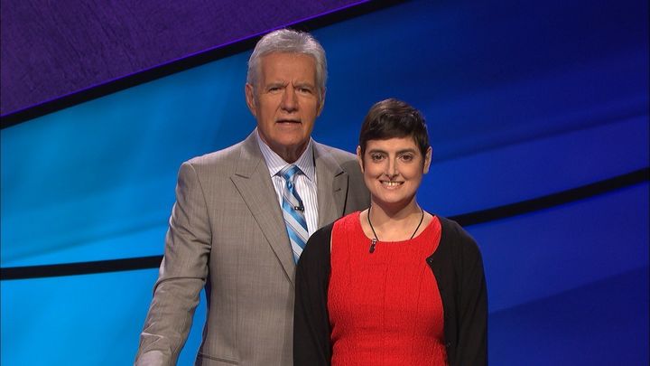 Alex Trebek and Cindy Stowell. 