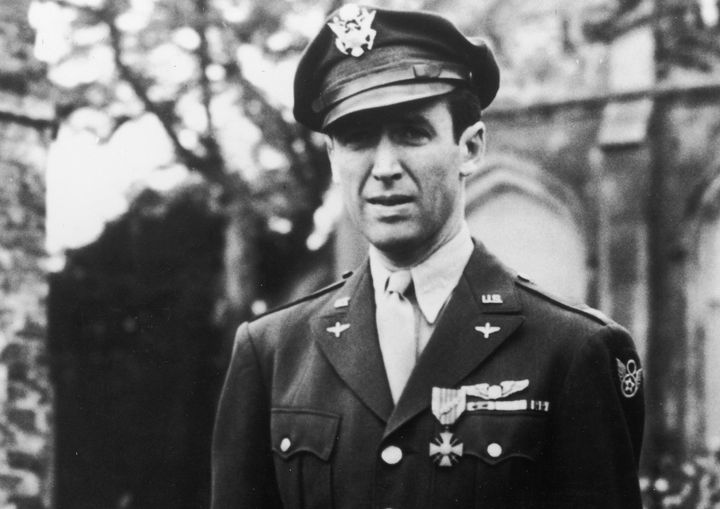 James Stewart in his U.S. Air Force Officer's uniform during World War II.