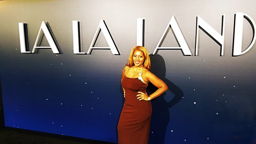 Me—on the red carpet at the LaLa Land movie premiere in Los Angeles.