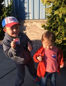 <p><em>Civic duty starts early!</em></p>