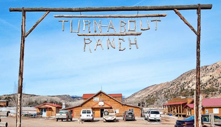 The entrance to Utah's Turn-About Ranch.