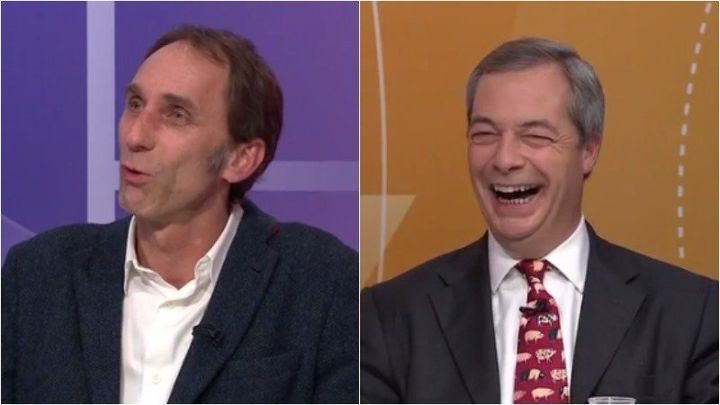 Will Self said Nigel Farage "doesn’t quite shape up" as a "great man of history".