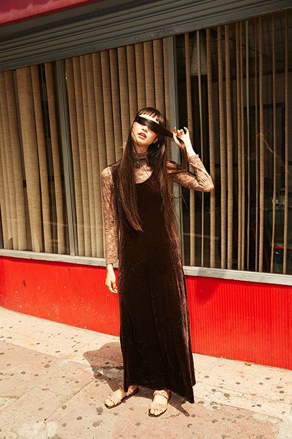 <p><em>Model’s own dress and jewelry;</em> <a rel="nofollow" href="https://www.gucci.com/" target="_blank">Gucci</a> <em>shoes.</em></p>