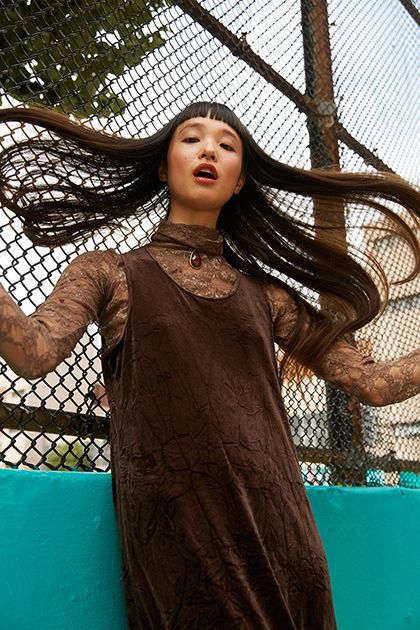 <p><em>Model’s own dress and jewelry;</em> <a rel="nofollow" href="https://www.gucci.com/" target="_blank">Gucci</a> <em>shoes.</em></p>