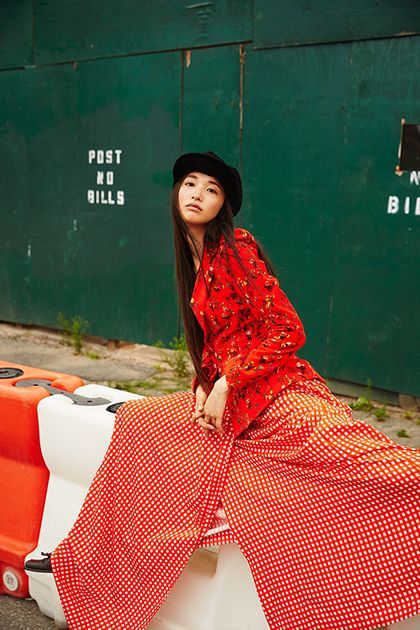 <p><em>Model’s own hat;</em> <a rel="nofollow" href="http://preenbythorntonbregazzi.com/" target="_blank">Preen by Thornton Bregazzi</a> <em>blazer and skirt.</em></p>