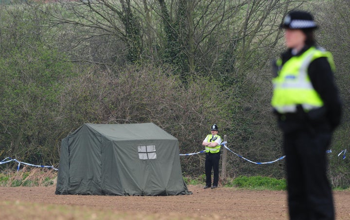 <strong>The crime scene where the boys were found injured on April 4, 2009 </strong>