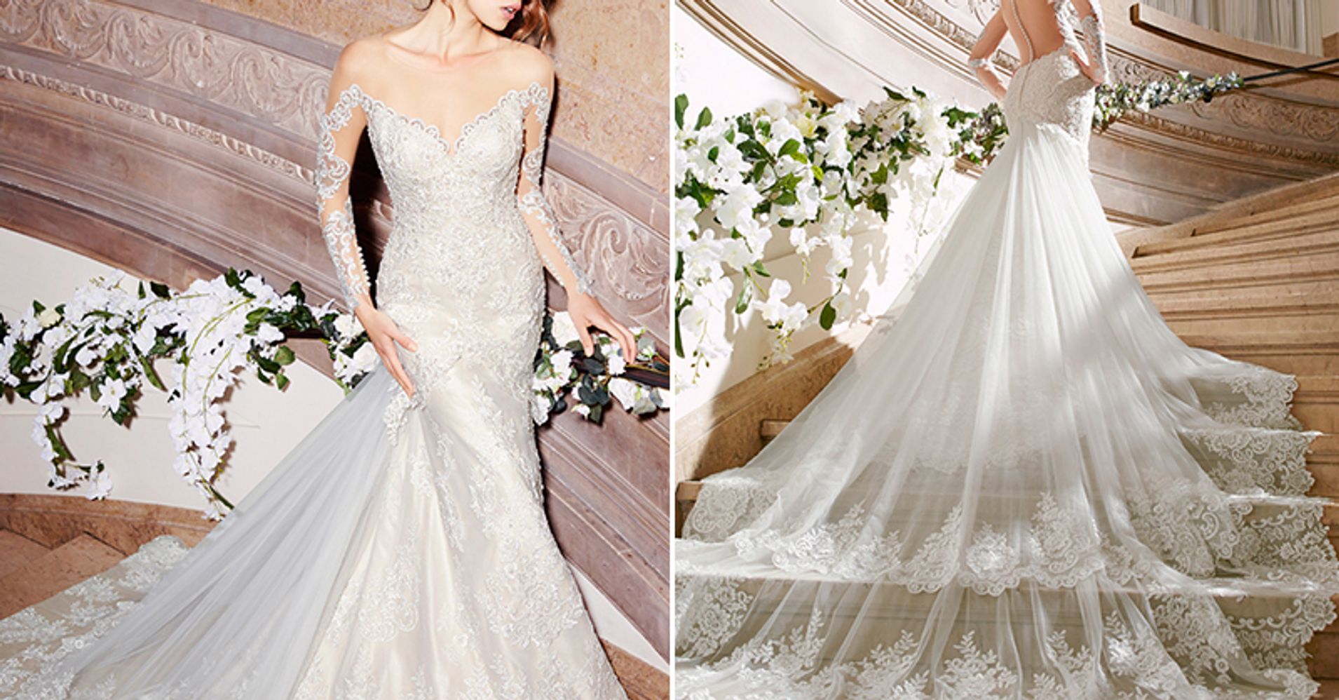 The 25 MostPinned Wedding Dresses Of 2016 HuffPost