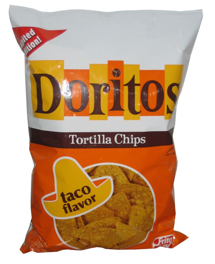 Doritos <a href="http://www.brandeating.com/2011/07/review-doritos-taco-flavor.html" target="_blank">re-released</a> its vintage "taco flavor" in 2011. It&nbsp;remains a <a href="http://www.fritolay.com/snacks/product-page/doritos/doritos-taco-flavored-tortilla-chips" target="_blank">current flavor offering</a>.