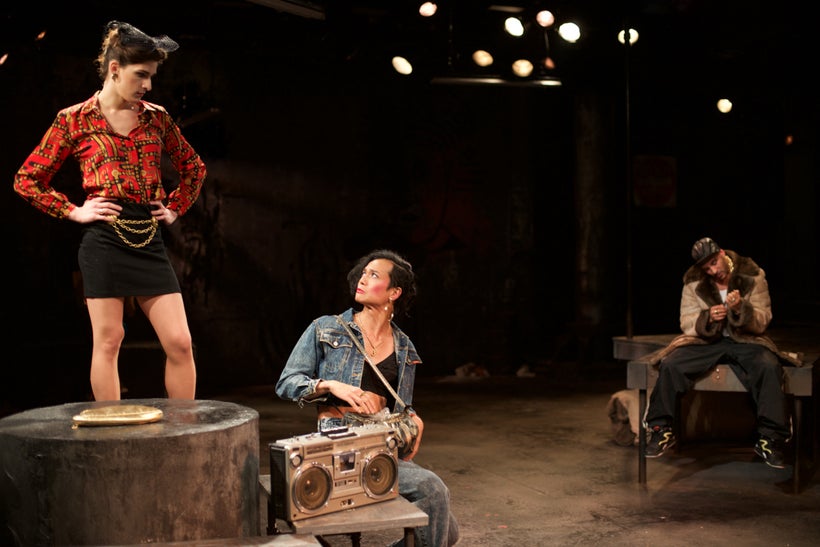 Eve Lindley as Jaime, JP Moraga as Angela, and Victor Almanzar as Terrence.