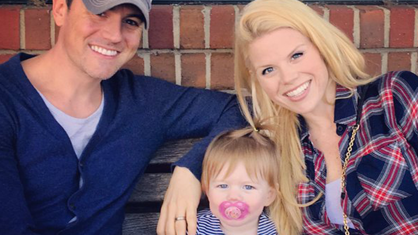 <strong>Megan Hilty, Brian Gallagher and daughter, Viola</strong>